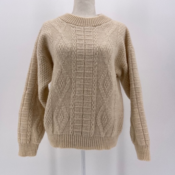REI Sweaters - Vintage REI Wool Off-White Knit Sweater